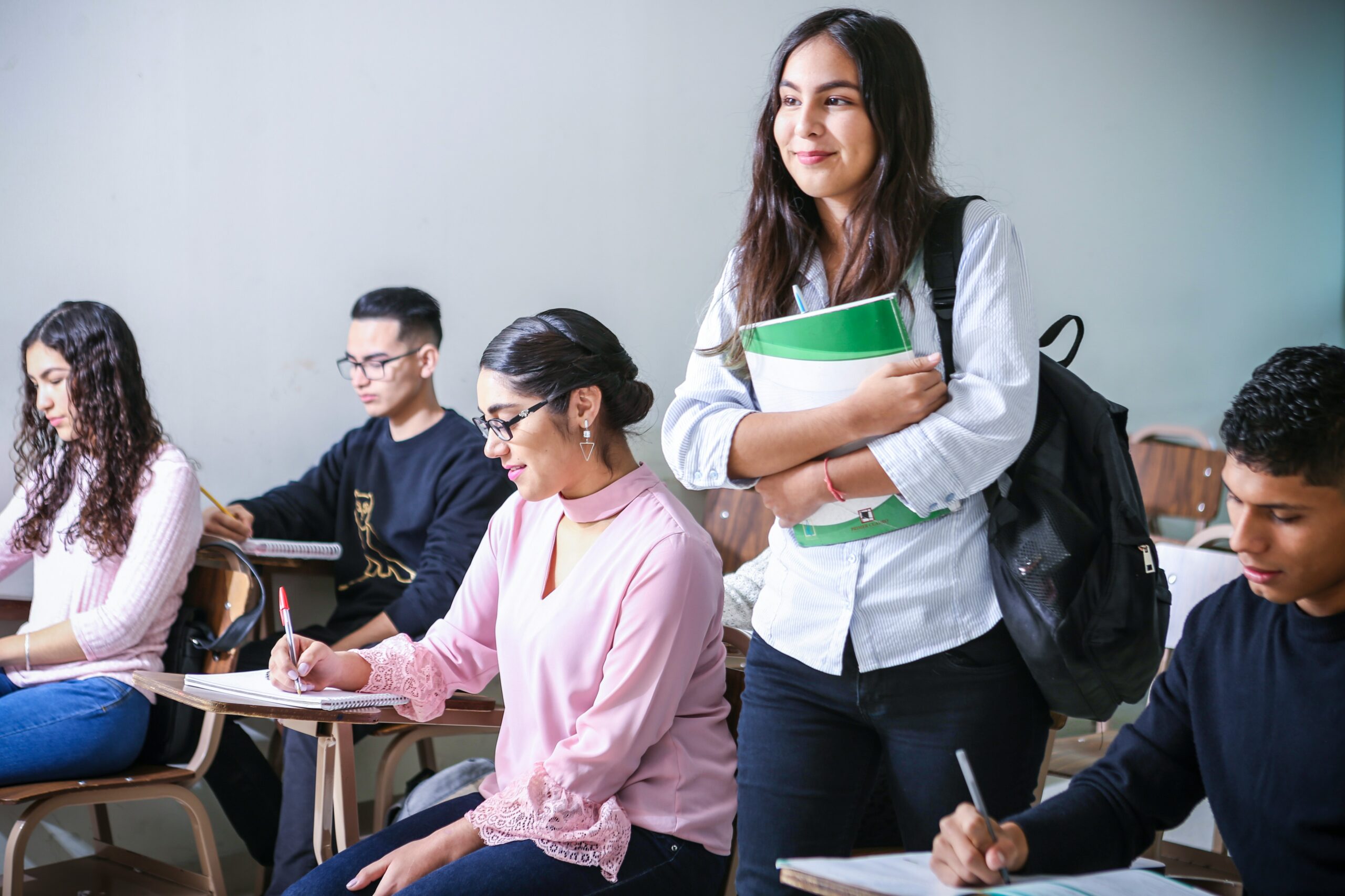 A group of students in the classroom