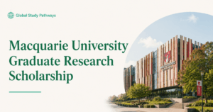 A banner that show the logo of Macquarie University to show Macquarie University Graduate Research Scholarships 2026